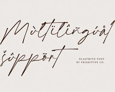 Blastmith - Stylish Signature Font