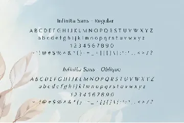 Infinita Sans - Elegant Typeface font