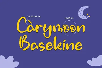 Carymoon Basekine Playful Handwritten Font