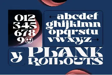 Plank Rollouts Elegant font