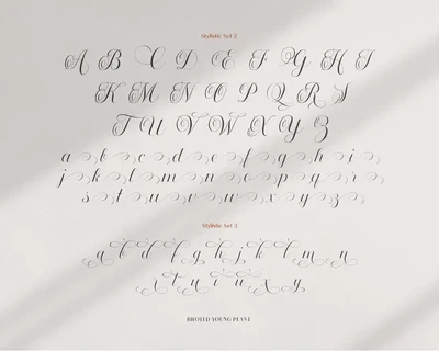Broted Young Plant Font Duo