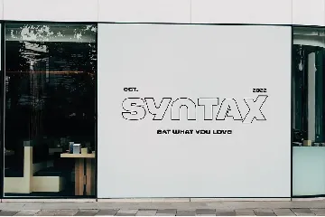 SynthSyntax - Streetwear Typeface font