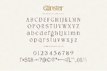 Glinster font