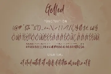 Gelled Script font