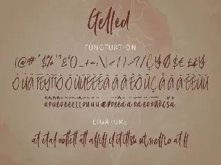 Gelled Script font