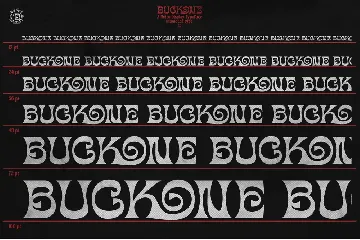 BuckOne font