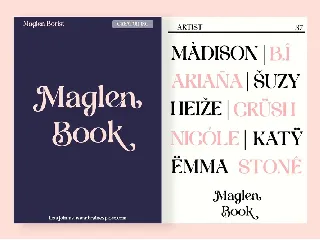 Maglen Borist font