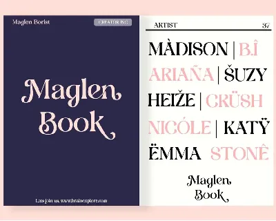 Maglen Borist font