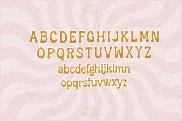 Fruits Delight Groovy Retro Font