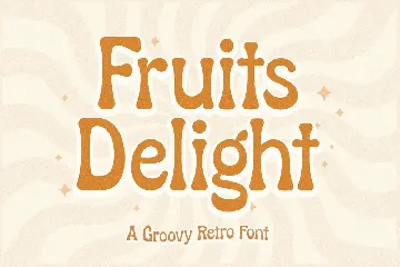 Fruits Delight Groovy Retro Font