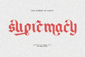 Blackey Bold Decorative Gothic Blackletter Font