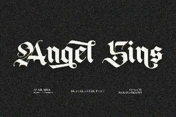 Blackey Bold Decorative Gothic Blackletter Font