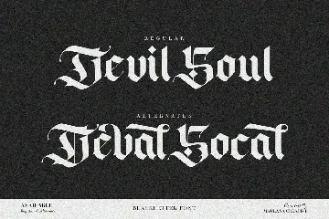 Blackey Bold Decorative Gothic Blackletter Font