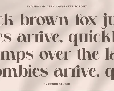 Zagora font