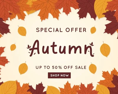 Orange Leafy - Autumn Display Font