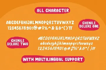 Chenile Deluxe font