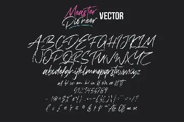 Measter Pioneer SVG HandBrush Font