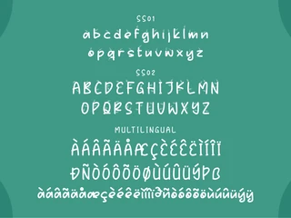 Botanic Nature Decorative Font