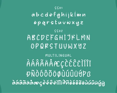 Botanic Nature Decorative Font