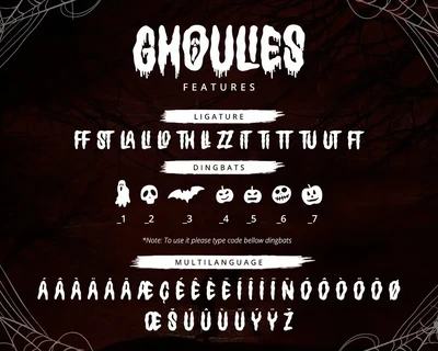 Ghoulies font