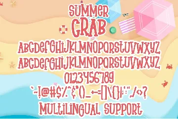 Summer Crab font