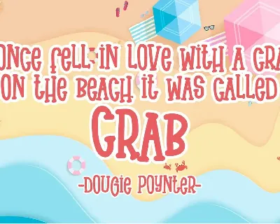 Summer Crab font