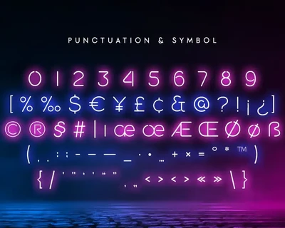 Newon - Modern Neon Light Font