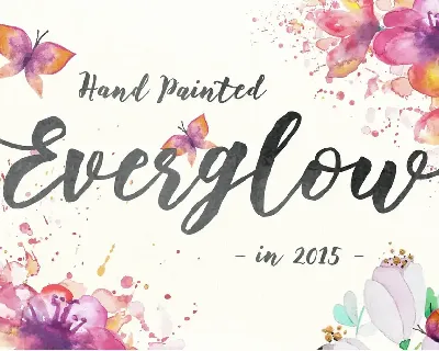 Floweress - Hand Painted Brush & WEBFONT