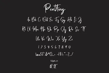 Pentting Modern Script Font