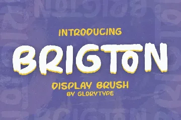 Brigton Display Brush Font