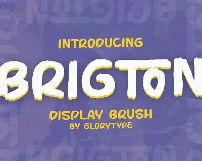 Brigton Display Brush Font