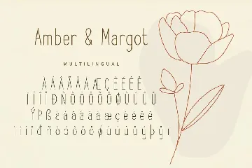 Amber and Margot San Serif Display Font