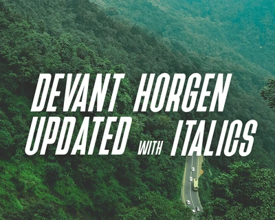 Devant Horgen - Modern Typeface V3.0 font