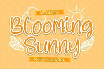 Blooming Sunny Handwritten Font