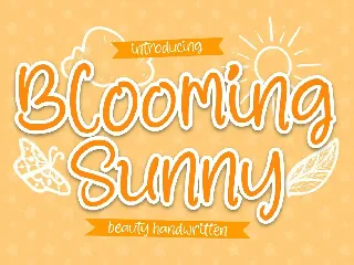 Blooming Sunny Handwritten Font