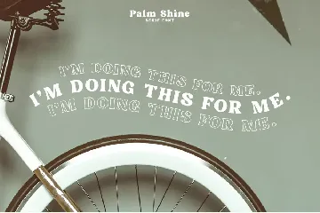 Palm Shine font