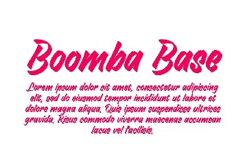 Boomba font