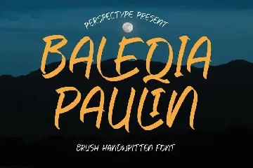 Baleqia Paulin Brush Handwritten Font