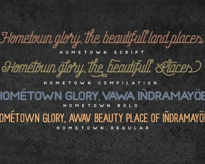 Hometown font