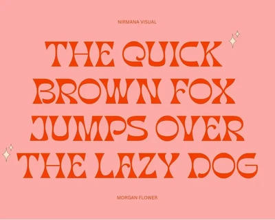 Morgan Flower - Retro Psychedelic Font