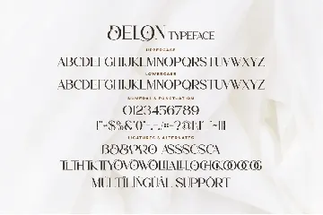 Delon - Stylish Ligature Font