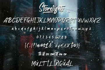 Storelights | Handwritten font