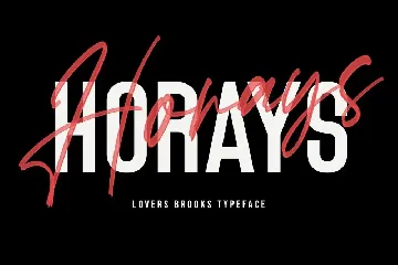 Lovers Brooks SVG Brush Font Free Sans