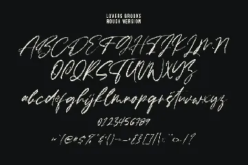 Lovers Brooks SVG Brush Font Free Sans