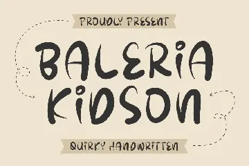 Baleria Kidson Quirky Handwritten Font