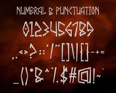 WORLD HELL FONT - Modern Blackletter Font