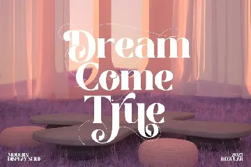 True Dream | Stylistic Display font