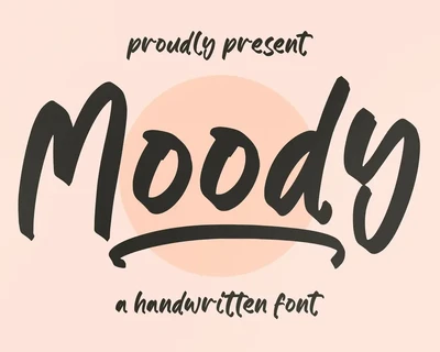 Moody Handwritten Font