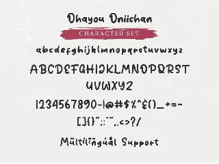 Ohayou Oniichan font