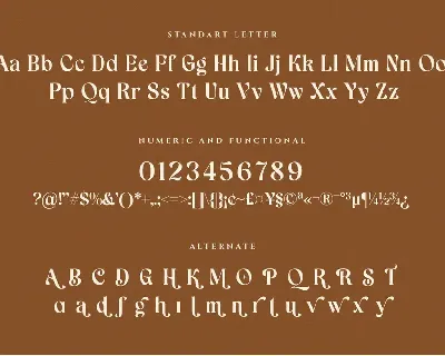 Mavela Unique Classic Serif font